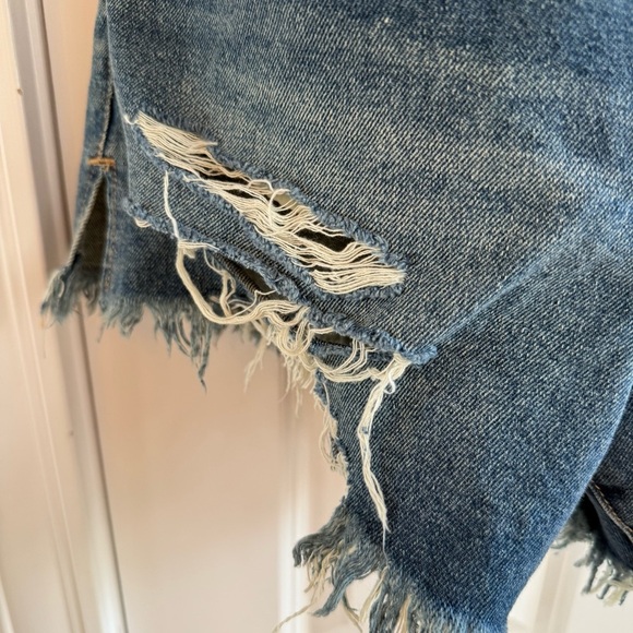 Blank NYC Shorts Womens 29 Med Wash The Barrow Vintage Hi Rise Jean Denim Booty - Picture 8 of 14